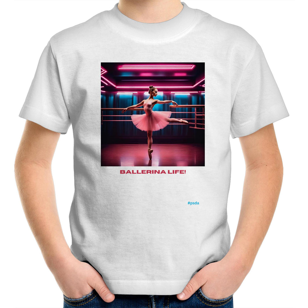 Ballerina Life #1 - Girl's Wow Factor Designer T-Shirt