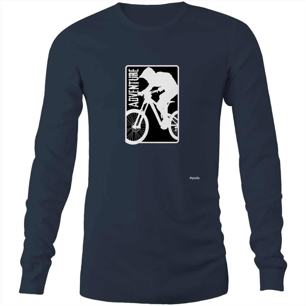 Adventure Mountain Biking - Mens Long Sleeve T-Shirt