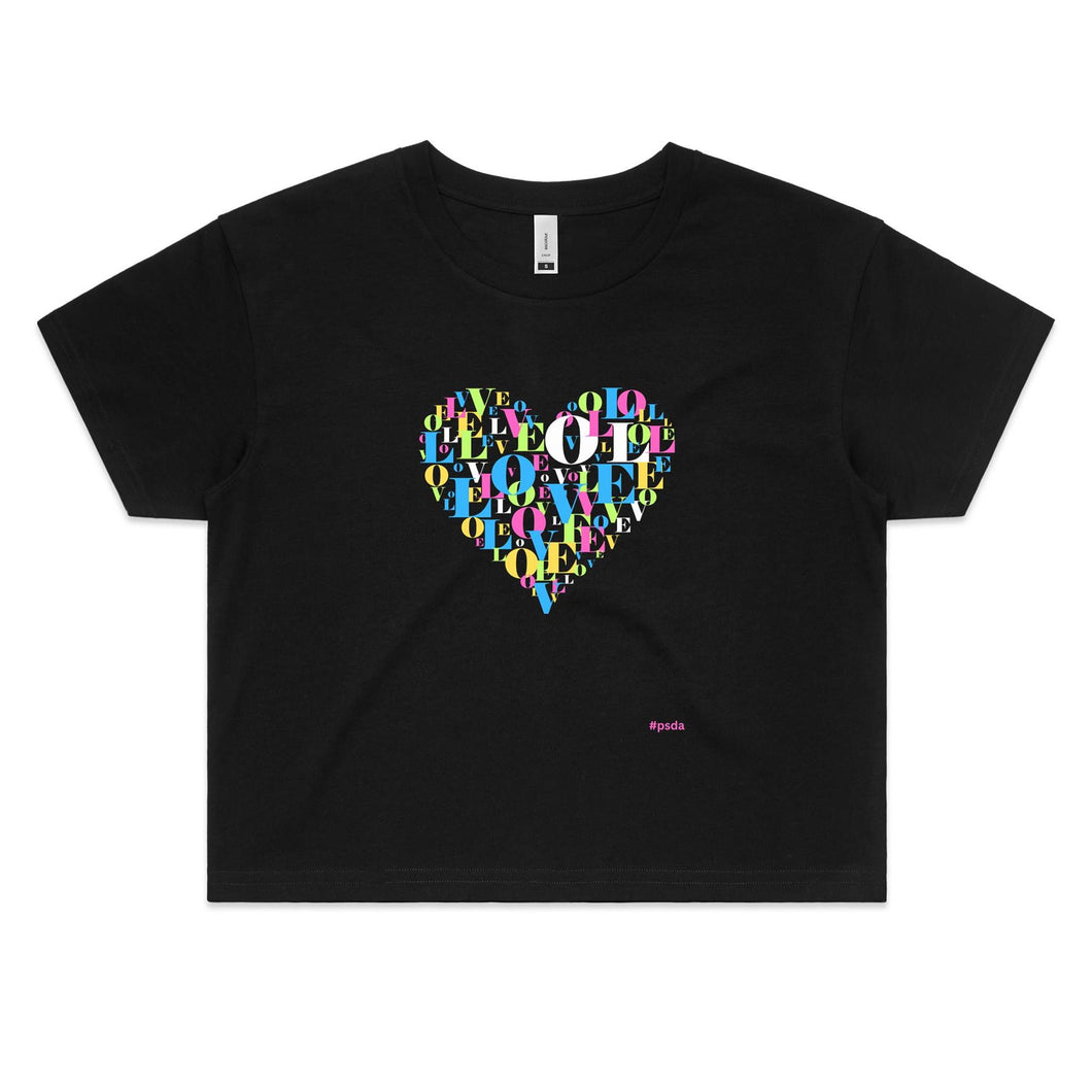 Love Womens Crop T-Shirt