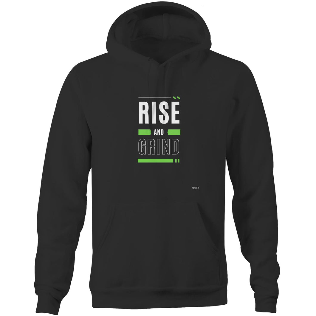 Rise And Grind - Pocket Hoodie Sweatshirt