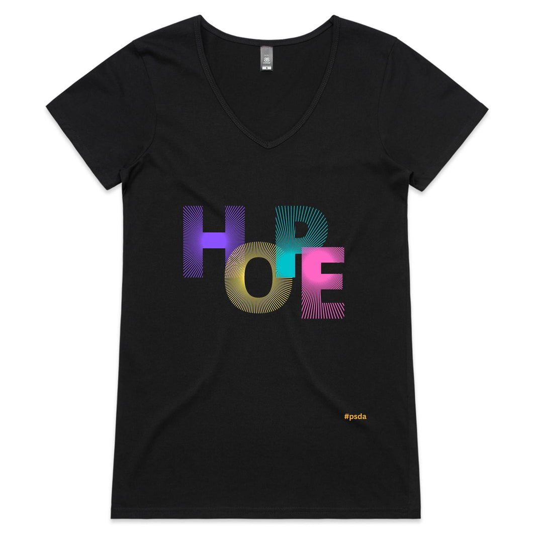 Hope - Womens V-Neck T-Shirt