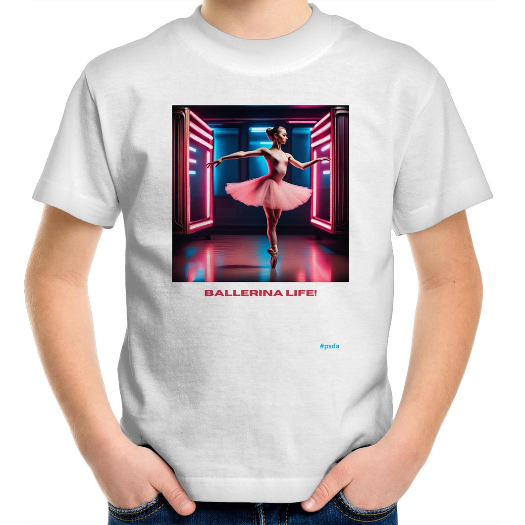 Ballerina Life #2 - Girl's Wow Factor Designer T-Shirt