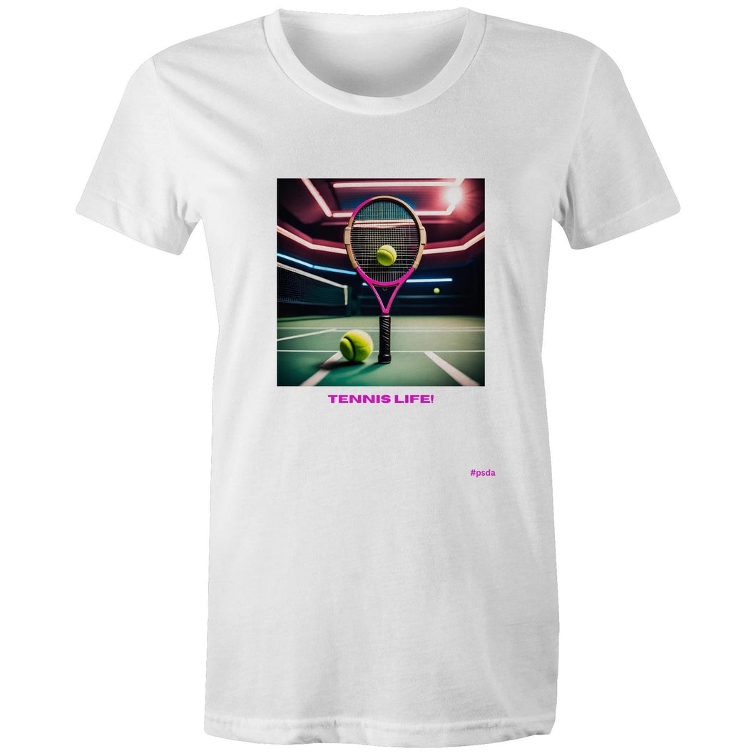 Tennis Life #4 - Women's Designer Wow Factor T-Shirt