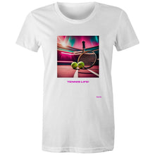Load image into Gallery viewer, Tennis Life #1 - Women&#39;s Designer Wow Factor T-Shirt
