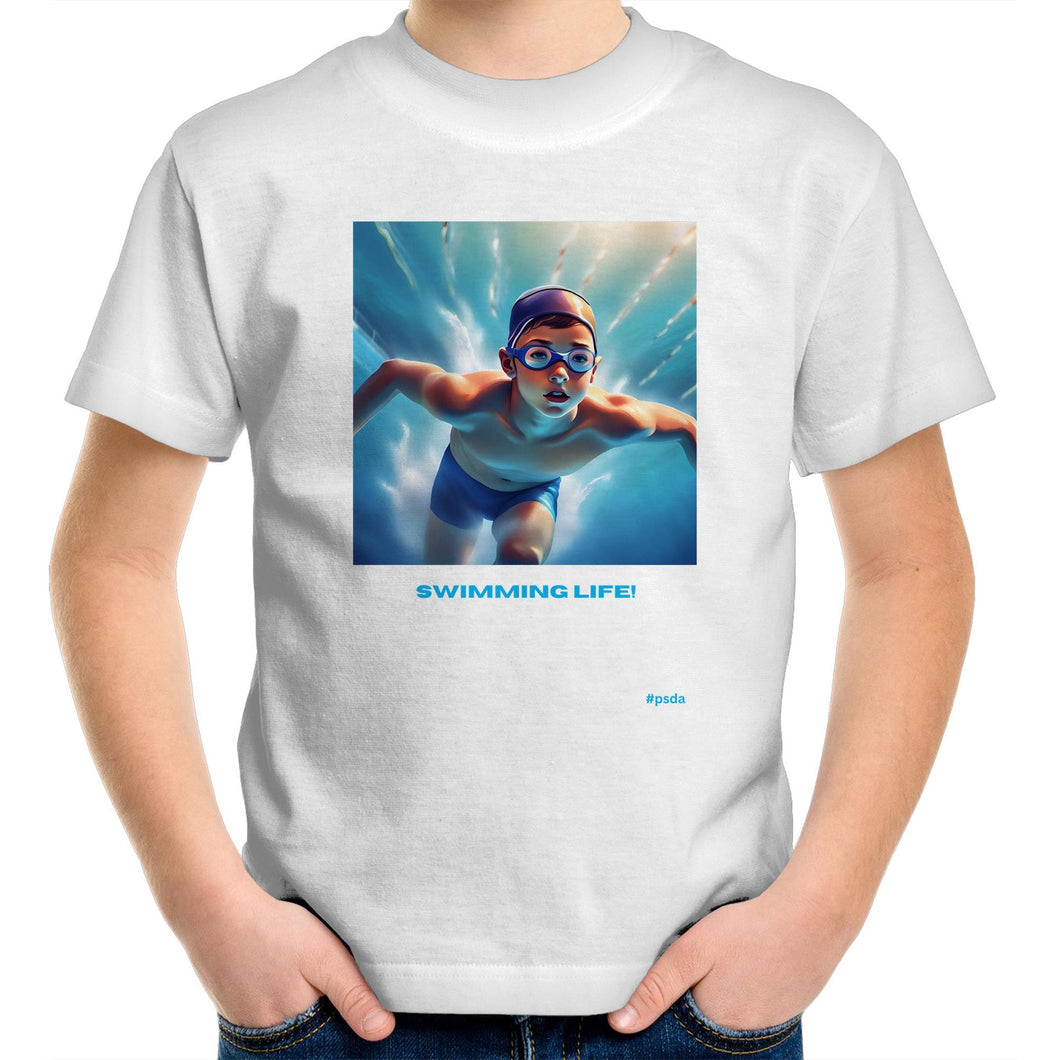 Boys Swimming Lifestyle Ultra Modern T-Shirts