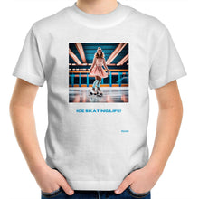 Load image into Gallery viewer, Ice Skating Life #3 - Girl&#39;s Wow Factor Designer T-Shirt
