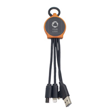 Load image into Gallery viewer, 6-in-1 Bamboo Charging Cable
