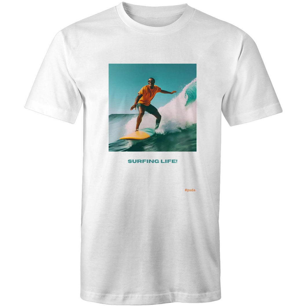 Surfing Life #1 - Men's Designer Wow Factor T-Shirt