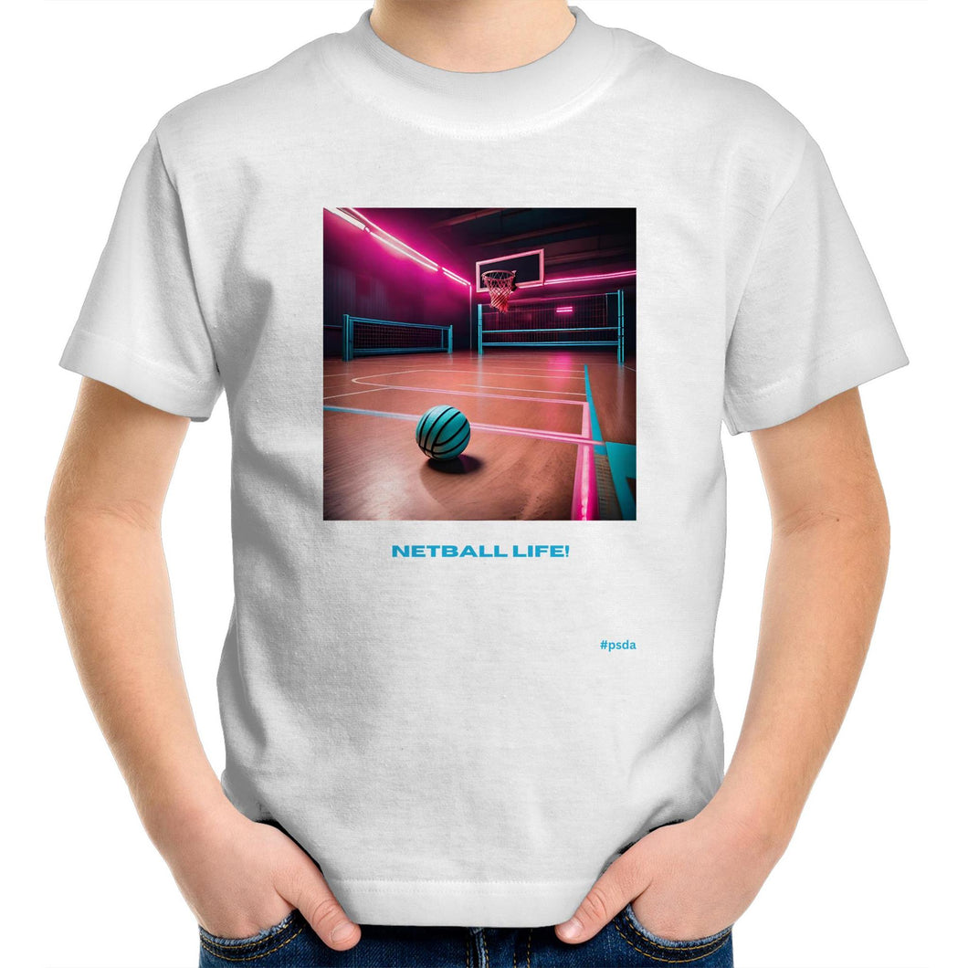 Netball Life #1 - Girl's Wow Factor Designer T-Shirt