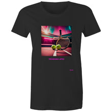 Load image into Gallery viewer, Tennis Life #1 - Women&#39;s Designer Wow Factor T-Shirt
