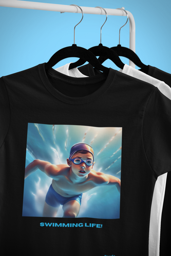 Boys Swimming Lifestyle Ultra Modern T-Shirts