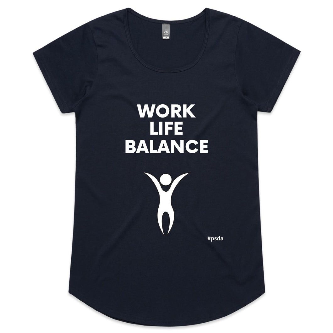 Work. Life. Balance. - Womens Scoop Neck T-Shirt