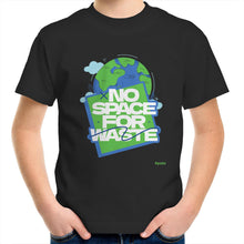 Load image into Gallery viewer, No Space For Waste - Kids/Youth Crew T-Shirt
