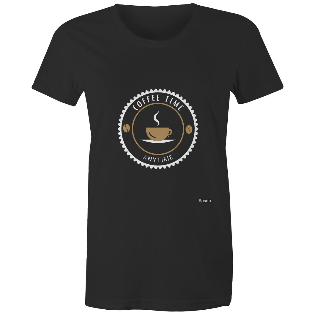 female coffee time tshirts australia