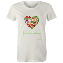 Load image into Gallery viewer, food as medicine female tshirts australia
