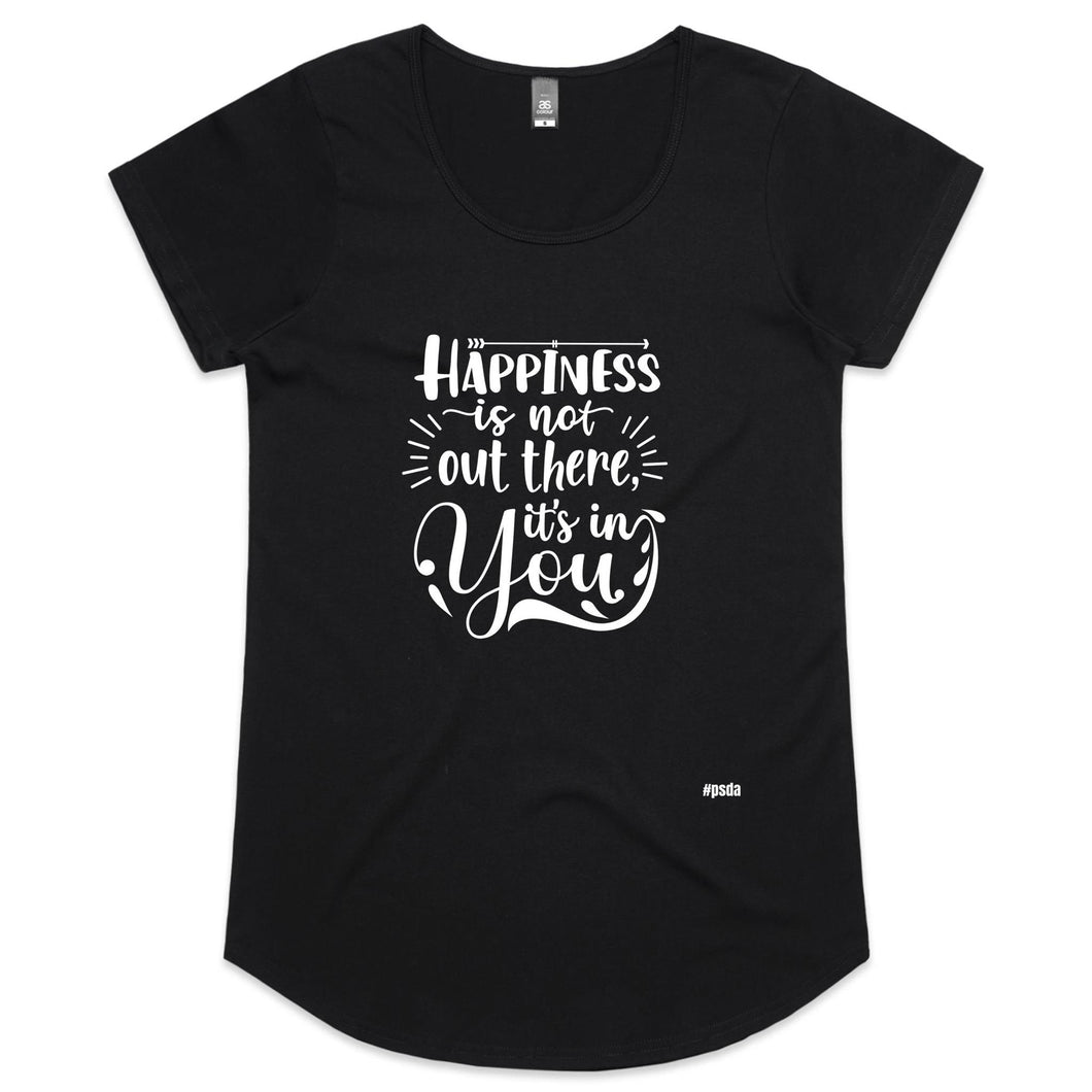 Happiness - Womens Scoop Neck T-Shirt