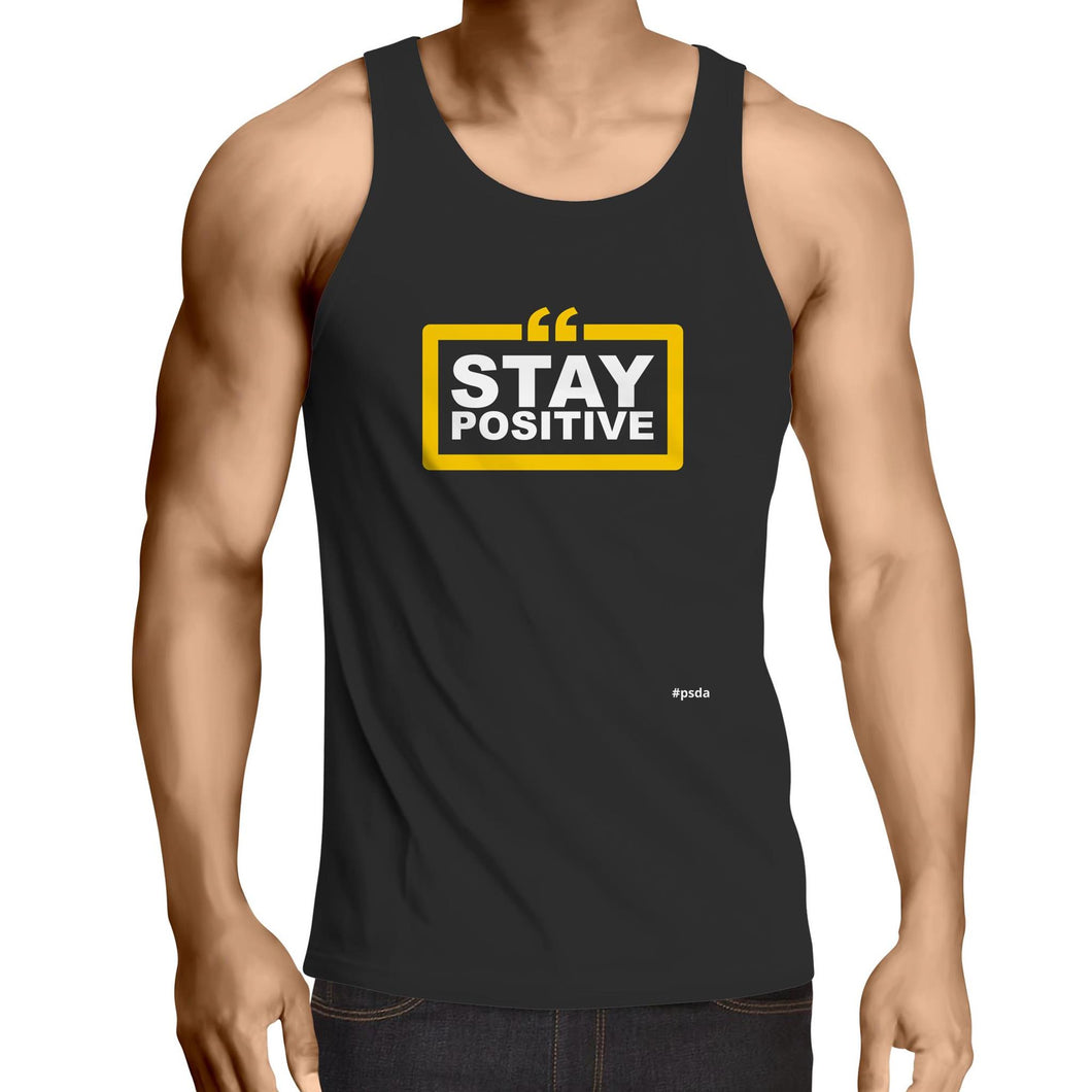 Stay Positive - Mens Singlet Top