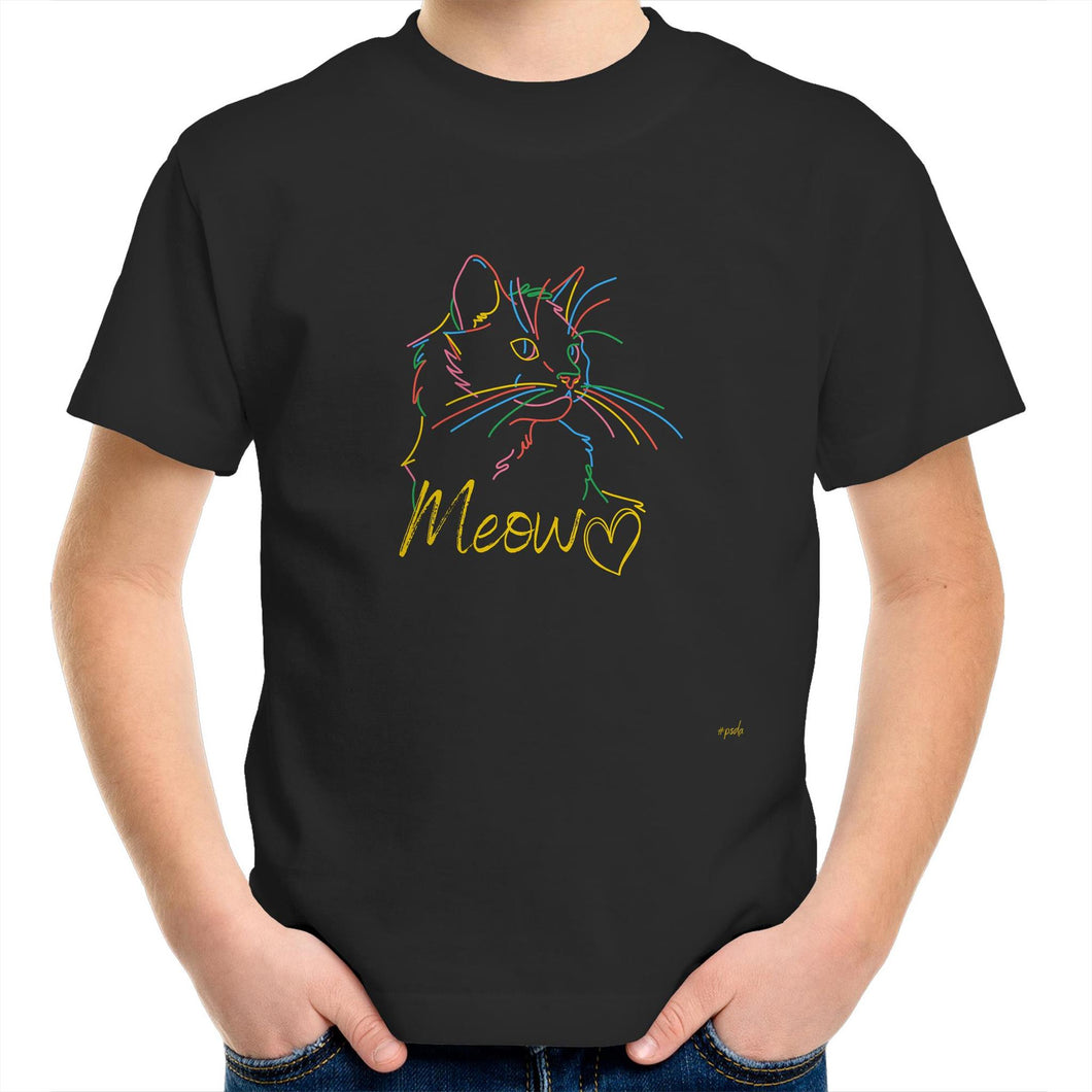 Meow - Kids/Youth Crew T-Shirt