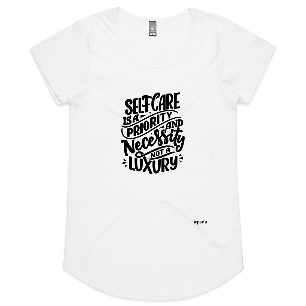 Self Care - Womens Scoop Neck T-Shirt