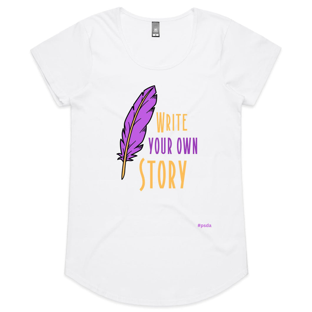 Write Your Own Story - Womens Scoop Neck T-Shirt