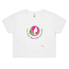 Load image into Gallery viewer, Live Your Best Life Naturally - Women&#39;s Crop Tee
