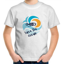 Load image into Gallery viewer, Save The Ocean - Kids/Youth Crew T-Shirt
