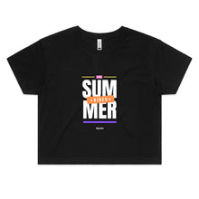 Load image into Gallery viewer, female summer vibe crop tshirts australia
