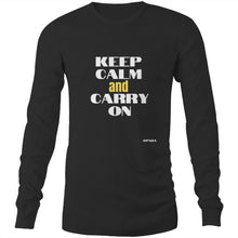 Load image into Gallery viewer, keep calm mens long sleeve tshirts australia
