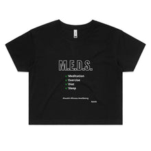 Load image into Gallery viewer, M.E.D.S - Women&#39;s Crop Tee
