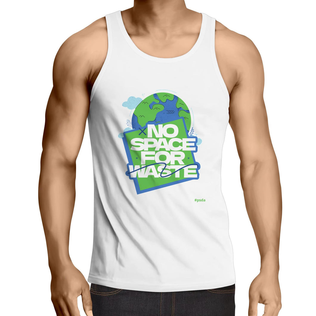 No Space For Waste - Mens Singlet Top