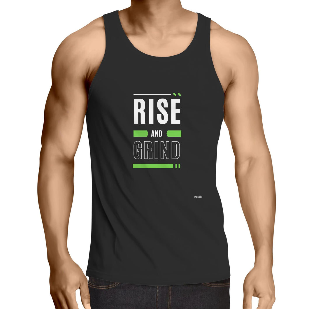 Rise And Grind - Mens Singlet Top
