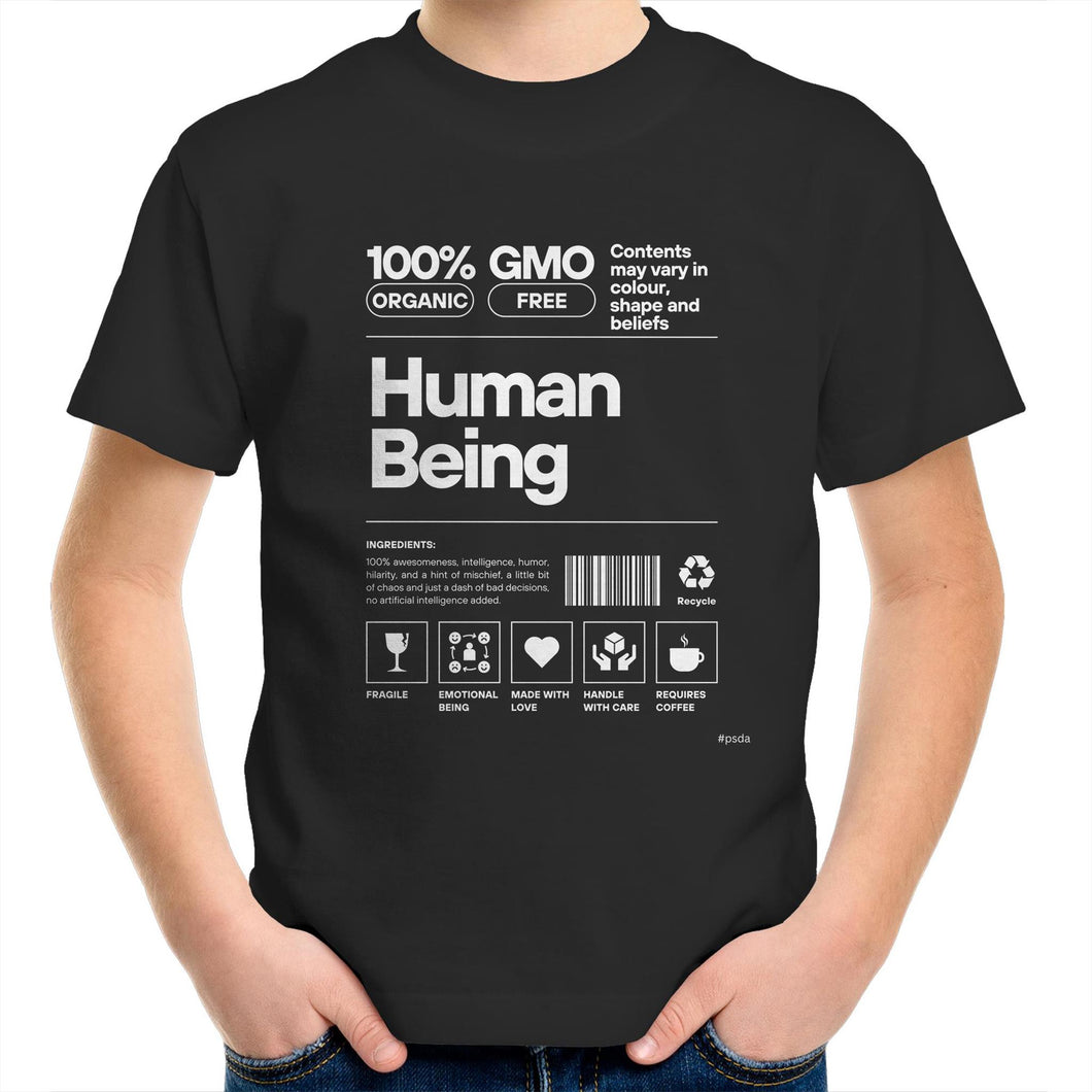 Human Being - Kids/Youth Crew T-Shirt