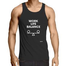Load image into Gallery viewer, Work. Life. Balance. - Mens Singlet Top
