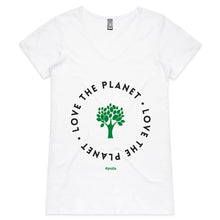 Load image into Gallery viewer, female love the planet tshirts australia
