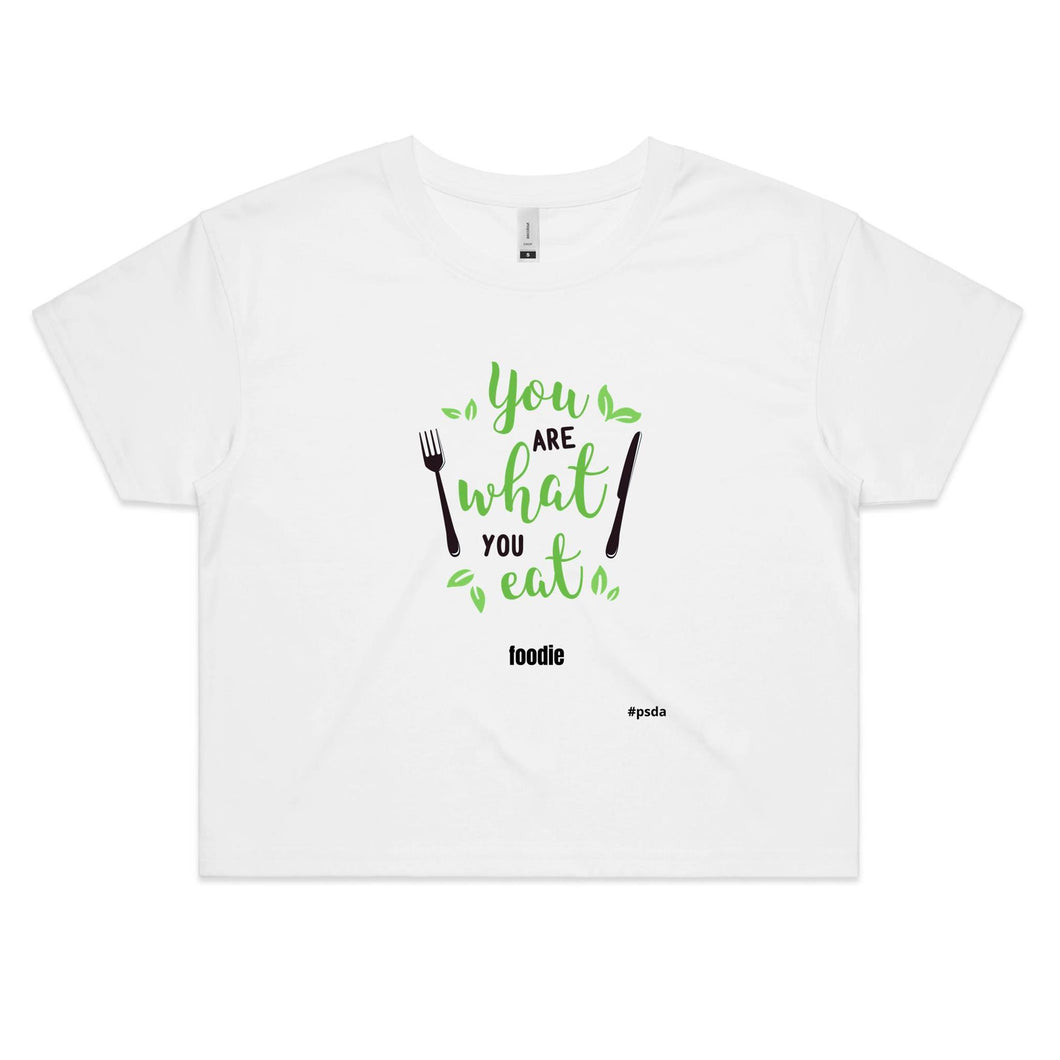 You Are What You Eat - Women's Crop Tee