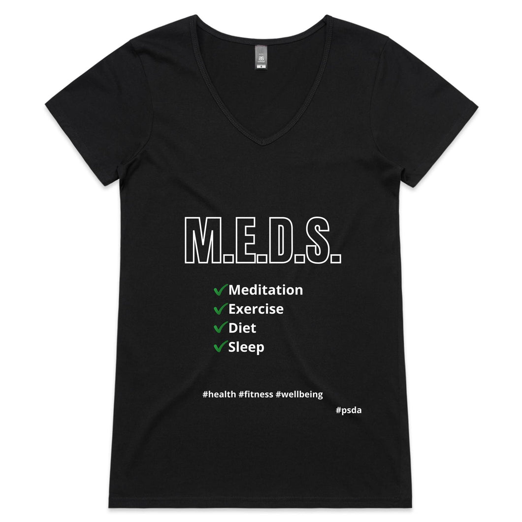 M.E.D.S - Womens V-Neck T-Shirt