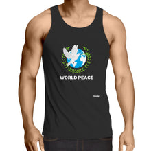 Load image into Gallery viewer, World Peace - Mens Singlet Top

