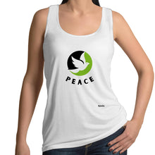 Load image into Gallery viewer, female peace dove singlet tops australia
