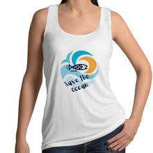 Load image into Gallery viewer, Save The Ocean - Womens Singlet
