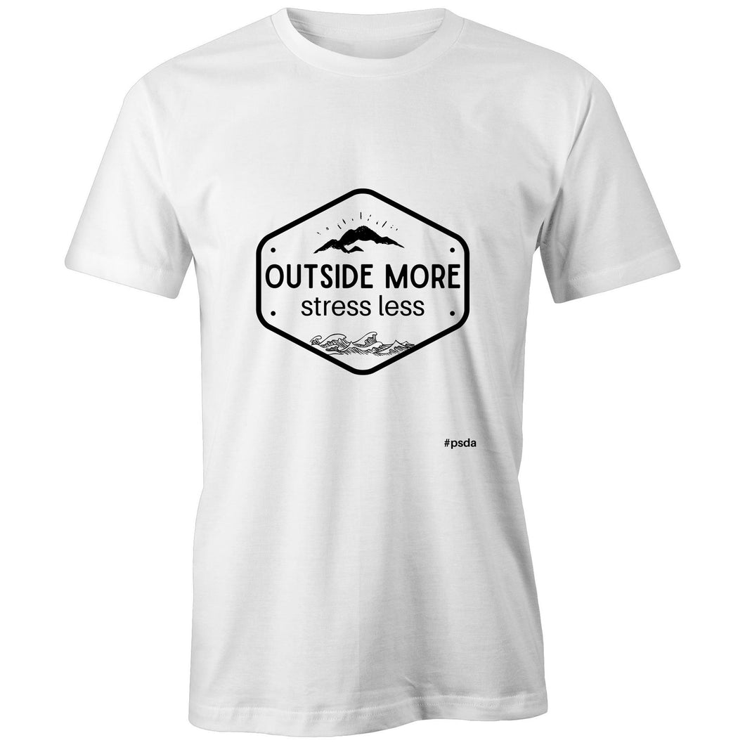 Outside More. Stress Less. - High Quality Classic Tee