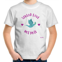 Load image into Gallery viewer, Spread Love Not Hate - Kids/Youth Crew T-Shirt
