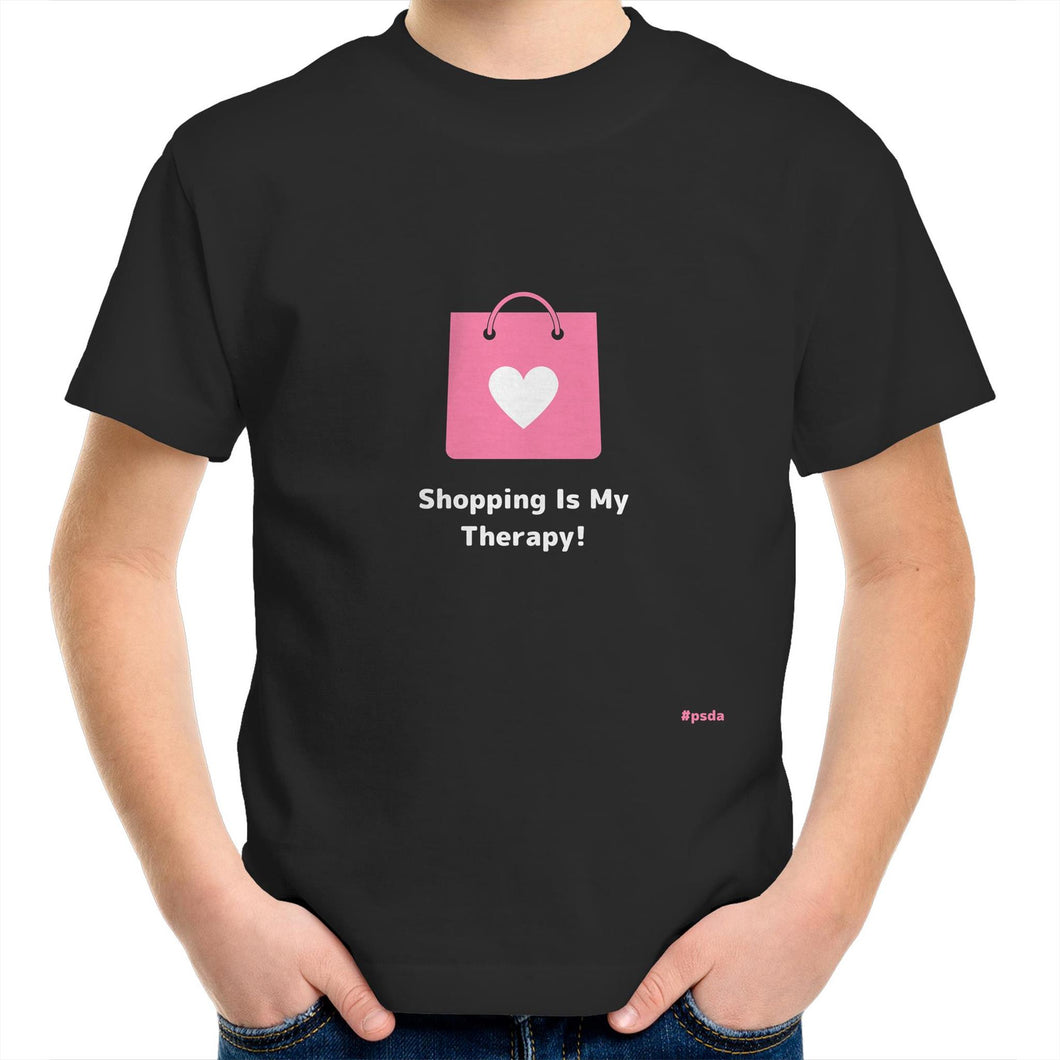 Shopping Is My Therapy - Kids/Youth Crew T-Shirt