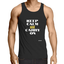 Load image into Gallery viewer, keep calm mens singlet tops australia
