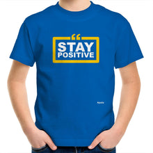 Load image into Gallery viewer, Stay Positive - Kids/Youth Crew T-Shirt
