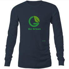 Load image into Gallery viewer, go green mens long sleeved tshirts
