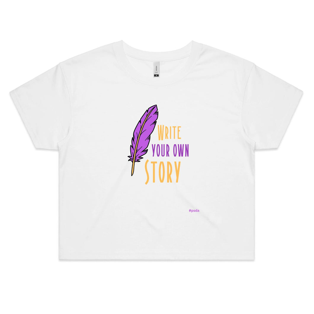 Write Your Own Story - Women's Crop Tee