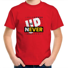 Load image into Gallery viewer, Never Give Up - Kids/Youth Crew T-Shirt
