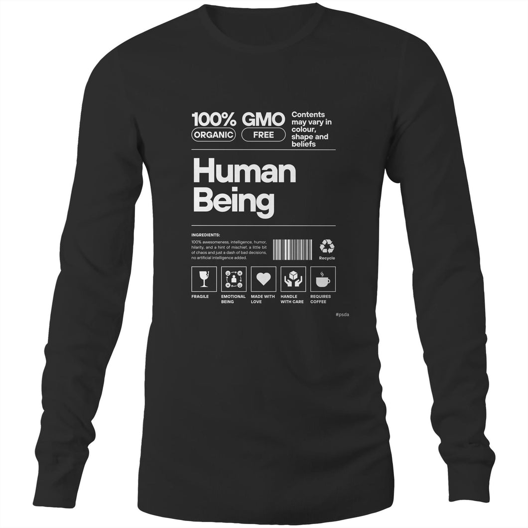 Human Being - Mens Long Sleeve T-Shirt