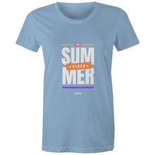 Load image into Gallery viewer, female summer vibe tshirts australia
