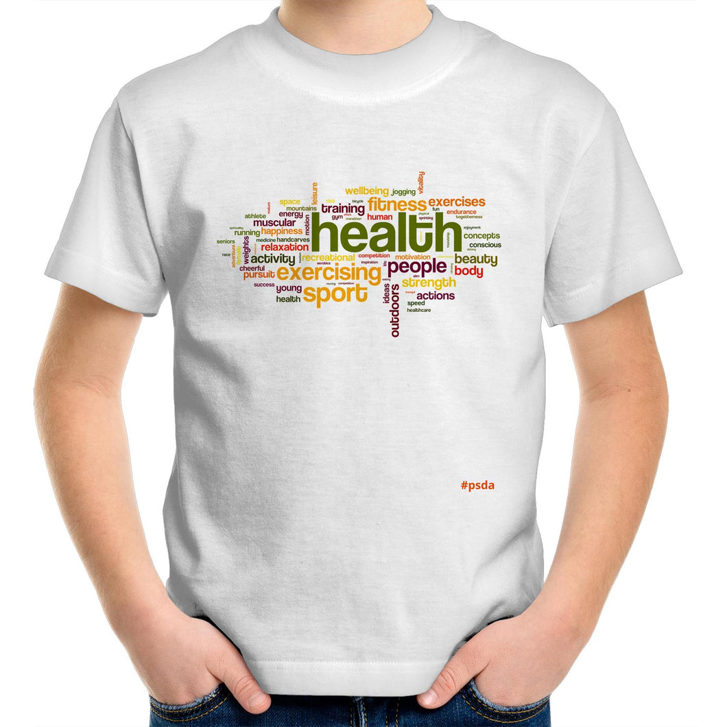 girls health words tshirts australia